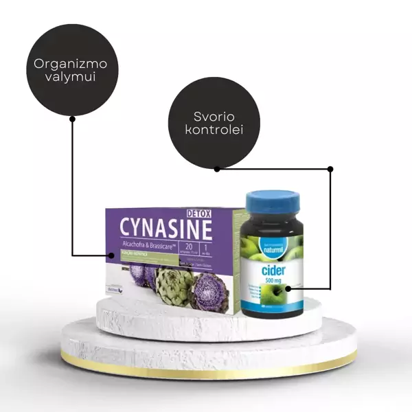 Rinkinys -5K: organizmo valymui ir svorio kontrolei